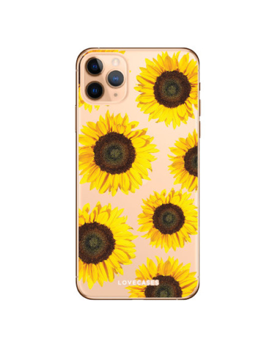 LoveCases iPhone 11 Pro Max Sunflower Phone Case - Clear White