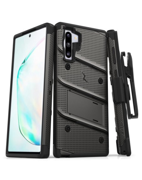 Zizo Bolt Samsung Galaxy Note 10 Kickstand Case - Gunmetal