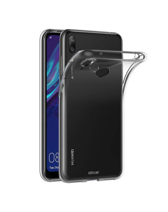 Olixar FlexiShield Huawei Y7 Prime 2019 Gel Case - Clear