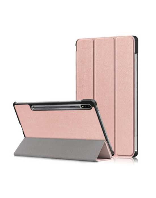 Olixar Leather-Style Samsung Galaxy Tab S7 Case - Rose Gold