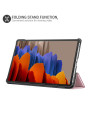 Olixar Leather-Style Samsung Galaxy Tab S7 Case - Rose Gold