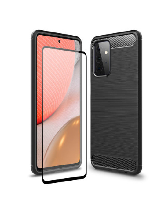 Olixar Sentinel Samsung Galaxy A72 Case & Glass Screen Protector