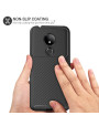 Olixar Carbon Fibre Moto G7 Power Case - Black