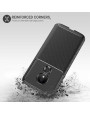 Olixar Carbon Fibre Moto G7 Power Case - Black