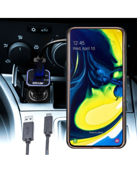 Olixar High Power Samsung Galaxy A80 Car Charger