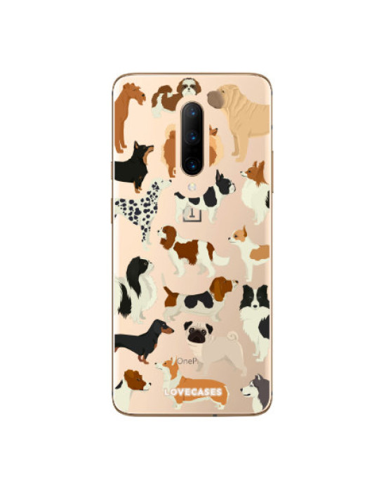 LoveCases OnePlus 7 Pro Dogs Clear Phone Case