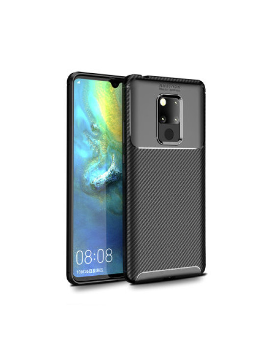 Olixar Huawei Mate 20 X Carbon Fibre Case - Black
