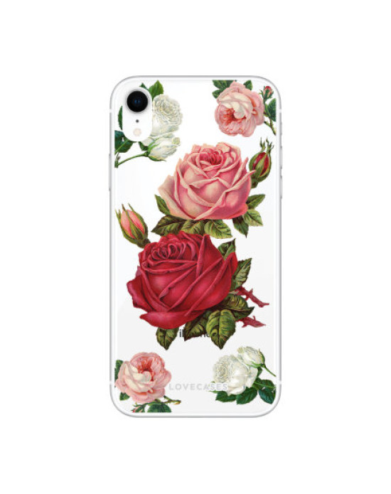 LoveCases iPhone XR Roses Clear Phone Case