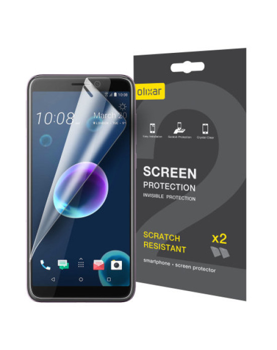 Olixar HTC Desire 12 Screen Protector 2-in-1 Pack
