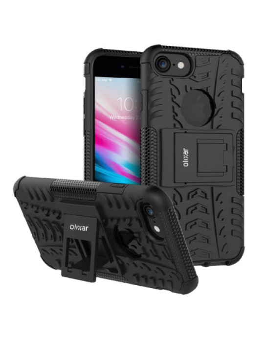 Olixar ArmourDillo iPhone 8 Protective Case - Black