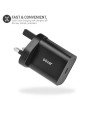 Olixar 18W USB-A Fast Wall Charger & USB-A to C Cable - 1m - Black