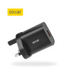 Olixar 18W USB-A Fast Wall Charger & USB-A to C Cable - 1m - Black