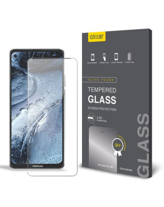 Olixar Nokia 7.3 5G Tempered Glass Screen Protector - Clear