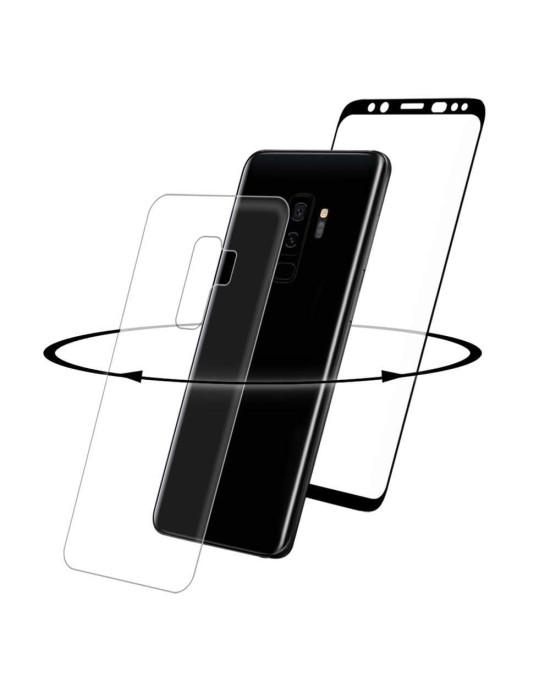 Eiger 3D 360 GLASS Tempered Glass Screen Protector for Samsung Galaxy S9 Plus in