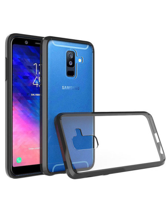 Olixar ExoShield Tough Snap-on Samsung A6 Plus 2018 Case - Black