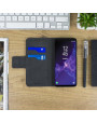 Olixar Leather-Style Samsung Galaxy S9 Wallet Stand Case - Black