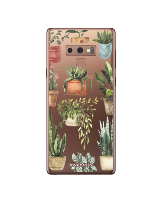 LoveCases Samsung Note 9 Plant Phone Case - Clear Multi