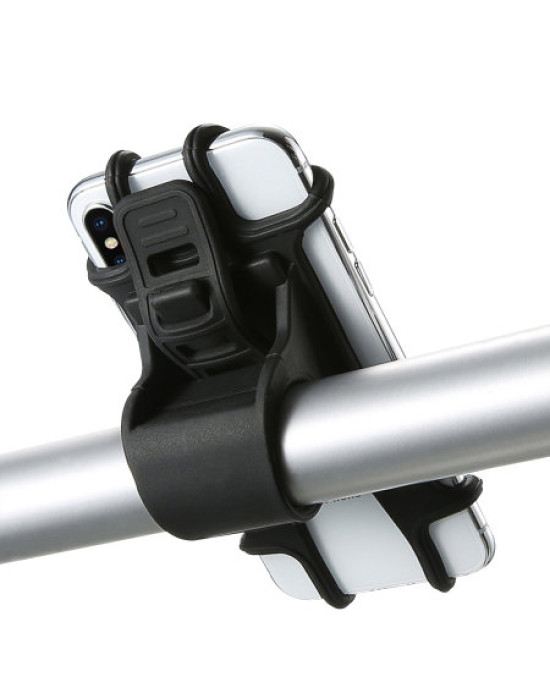 Olixar Universal Silicone Bike Mount For Smartphones Up to 7" - Black