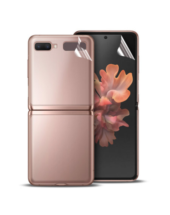 Olixar Front And Back Samsung Galaxy Z Flip 5G TPU Screen Protectors Olixar Front And Back Samsung Galaxy Z Flip 5G TPU Screen Protectors