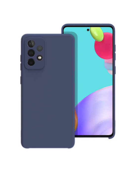 Olixar Samsung Galaxy A52 5G Soft Silicone Case - Midnight Blue