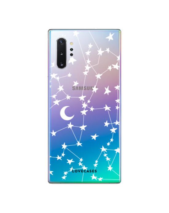 LoveCases Samsung Note 10 Plus Starry Design Clear Phone Case LoveCases Samsung Note 10 Plus Starry Design Clear Phone Case