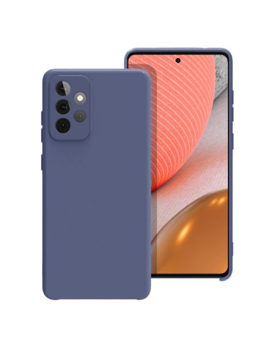 Olixar Samsung Galaxy A72 Soft Silicone Case - Midnight Blue