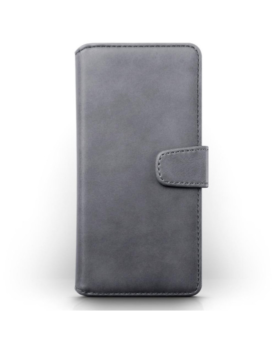 Terrapin Real Leather Wallet Case for Samsung Galaxy A01 - Grey