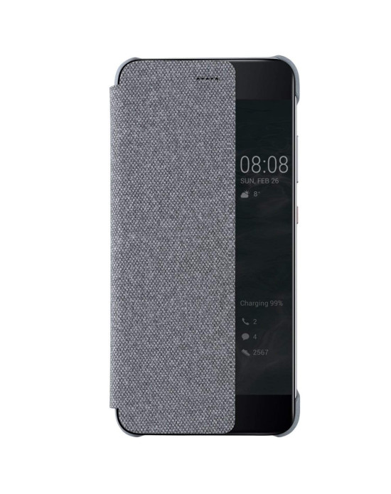 Huawei Flip View Cover Case for Huawei P10 Plus in Light Grey