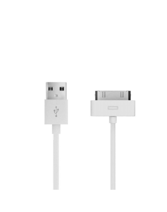 Just Wireless 1.5m Apple 30 Pin Charge and Sync Cable in White