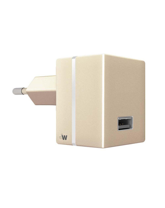 Just Wireless 2.4A EU Mains Charger (No Cable) in Gold
