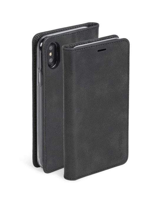 Krusell Sunne 4 Card Folio Case for Apple iPhone X/XS in Vintage Black