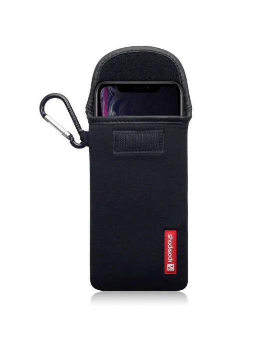 Shocksock Apple iPhone XR Neoprene Pouch Case with Carabiner - Black