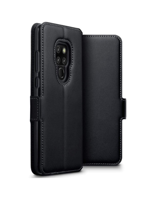 Terrapin Huawei Mate 20 Ultra Slim Genuine Leather Wallet Case - Black
