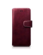 Terrapin Huawei P10 Faux Leather Wallet Case + Stand Function - Red White Stitch