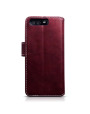 Terrapin Huawei P10 Faux Leather Wallet Case + Stand Function - Red White Stitch