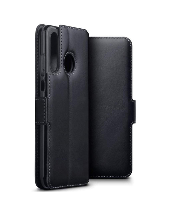 Terrapin Huawei P30 Lite Ultra Slim Genuine Leather Wallet Case - Black