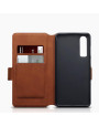 Terrapin Huawei P30 Ultra Slim Genuine Leather Wallet Case - Cognac