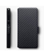 Terrapin Huawei P30 Ultra Slim PU Leather Wallet Case - Black Carbon Texture