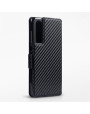 Terrapin Huawei P30 Ultra Slim PU Leather Wallet Case - Black Carbon Texture