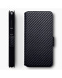 Terrapin Nokia 6.1 PLUS/X6 Ultra Slim Faux Leather Wallet Case - Black Carbon Fi