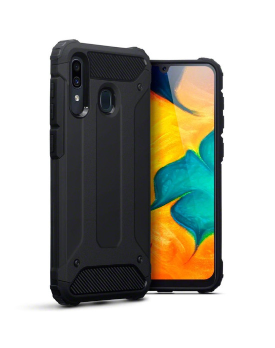 Terrapin Samsung Galaxy A30 Dual Layer Impact Tough Case - Black