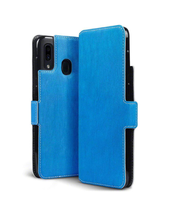 Terrapin Samsung Galaxy A30 Ultra Slim PU Leather Wallet Case - Light Blue
