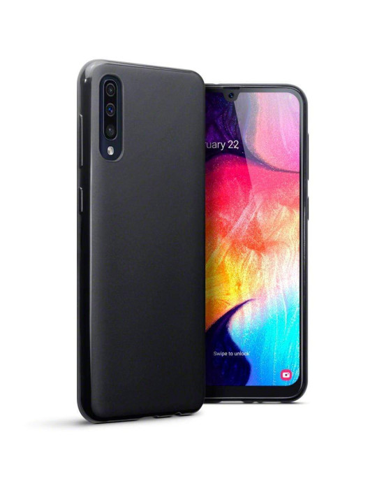 Terrapin Samsung Galaxy A50 Slim Gel Case - Black Matte