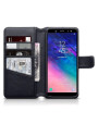 Terrapin Genuine Leather Wallet Case for Samsung Galaxy A6 2018 - Black