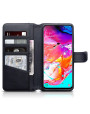 Terrapin Genuine Leather Wallet Case for Samsung Galaxy A70 - Black
