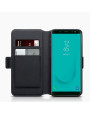 Terrapin Samsung Galaxy J6 2018 Ultra Slim Genuine Leather Wallet Case - Black