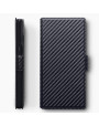Terrapin Samsung Galaxy Note 10 Low Profile PU Leather Wallet Case - Black Carbo
