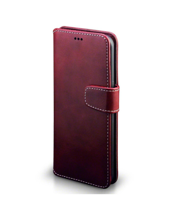 Terrapin Samsung Galaxy S8 Plus Faux Leather Wallet Case + Stand Function - Red 