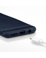 Terrapin Samsung Galaxy S9 Plus Carbon Fibre Design Slim Gel Case - Dark Blue